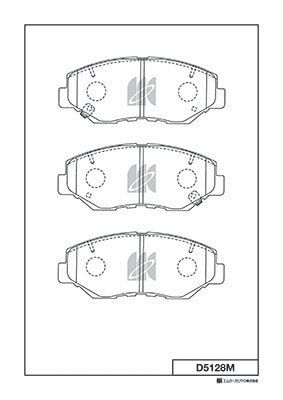 D5128M MK Kashiyama Комплект тормозных колодок, дисковый тормоз