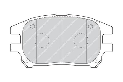 FDB1697 FERODO Комплект тормозных колодок, дисковый тормоз