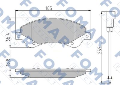 FO925181 FOMAR Friction Комплект тормозных колодок, дисковый тормоз