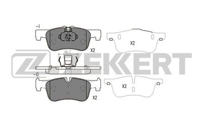 BS2146 ZEKKERT Комплект тормозных колодок, дисковый тормоз