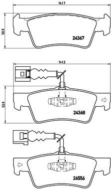 P85068 BREMBO Комплект тормозных колодок, дисковый тормоз