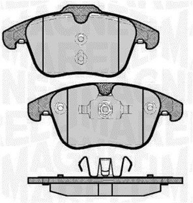 363916060263 MAGNETI MARELLI Комплект тормозных колодок, дисковый тормоз