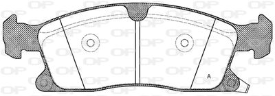 BPA143002 OPEN PARTS Комплект тормозных колодок, дисковый тормоз