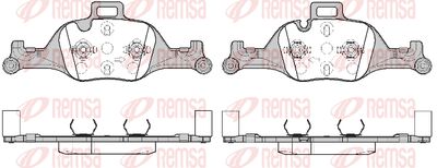 174000 REMSA Комплект тормозных колодок, дисковый тормоз