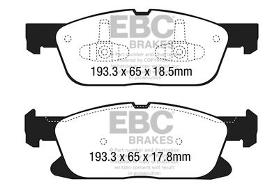 DP23046 EBC Brakes Комплект тормозных колодок, дисковый тормоз