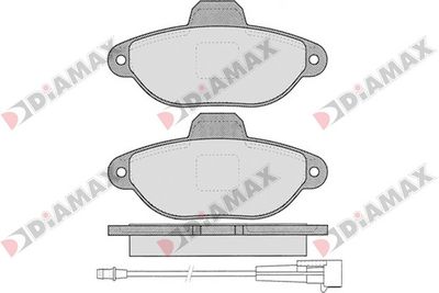 N09385 DIAMAX Комплект тормозных колодок, дисковый тормоз