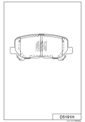 D5191H MK Kashiyama Комплект тормозных колодок, дисковый тормоз