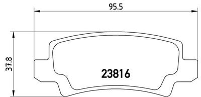 P83065 BREMBO Комплект тормозных колодок, дисковый тормоз