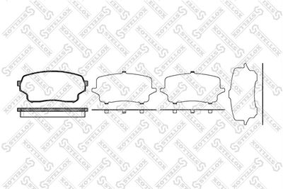 1177001BSX STELLOX Комплект тормозных колодок, дисковый тормоз