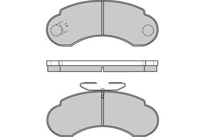 120566 E.T.F. Комплект тормозных колодок, дисковый тормоз