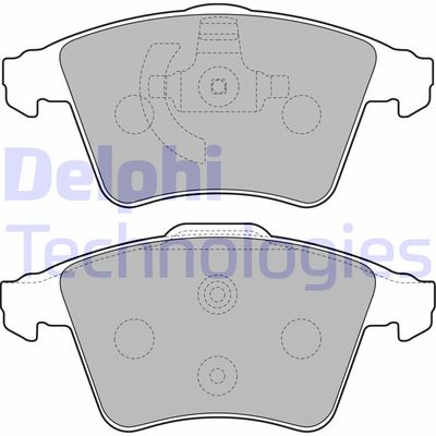 LP2225 DELPHI Комплект тормозных колодок, дисковый тормоз