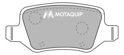 LVXL1077 MOTAQUIP Комплект тормозных колодок, дисковый тормоз