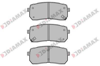 N09448 DIAMAX Комплект тормозных колодок, дисковый тормоз