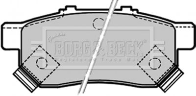 BBP1657 BORG & BECK Комплект тормозных колодок, дисковый тормоз