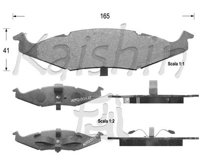 FK9976 KAISHIN Комплект тормозных колодок, дисковый тормоз