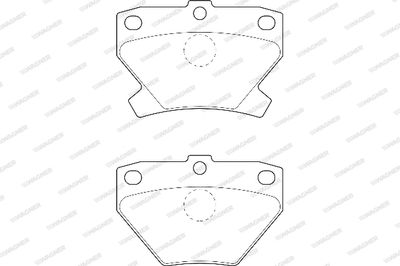 WBP23521A WAGNER Комплект тормозных колодок, дисковый тормоз
