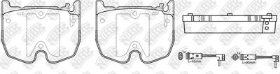 PN0341W NiBK Комплект тормозных колодок, дисковый тормоз