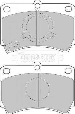 BBP1269 BORG & BECK Комплект тормозных колодок, дисковый тормоз