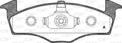 BPA060920 OPEN PARTS Комплект тормозных колодок, дисковый тормоз