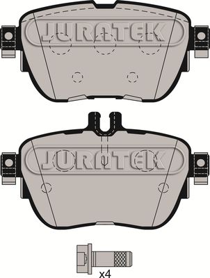 JCP8166 JURATEK Комплект тормозных колодок, дисковый тормоз