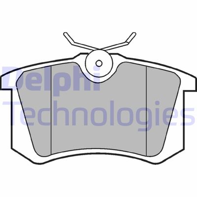 LP2255 DELPHI Комплект тормозных колодок, дисковый тормоз