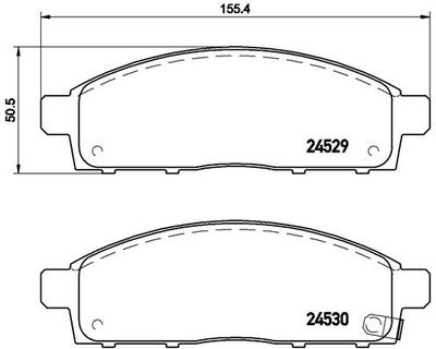 P54038 BREMBO Комплект тормозных колодок, дисковый тормоз