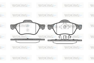 P862300 WOKING Комплект тормозных колодок, дисковый тормоз