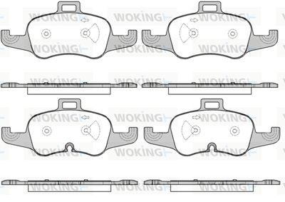 P1753300 WOKING Комплект тормозных колодок, дисковый тормоз