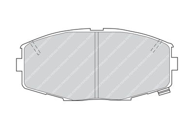 FDB476 FERODO Комплект тормозных колодок, дисковый тормоз