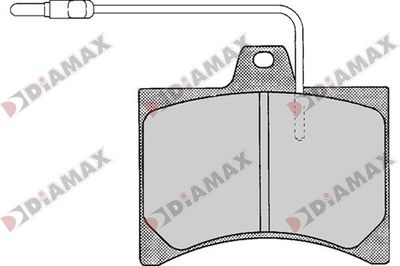 N09787 DIAMAX Комплект тормозных колодок, дисковый тормоз