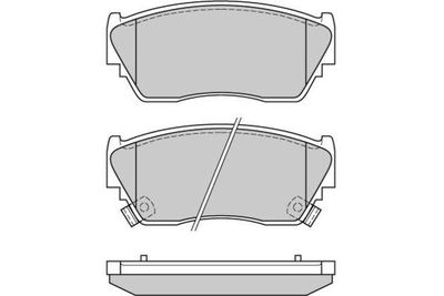 120511 E.T.F. Комплект тормозных колодок, дисковый тормоз