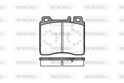 P520300 WOKING Комплект тормозных колодок, дисковый тормоз