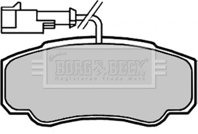 BBP2068 BORG & BECK Комплект тормозных колодок, дисковый тормоз