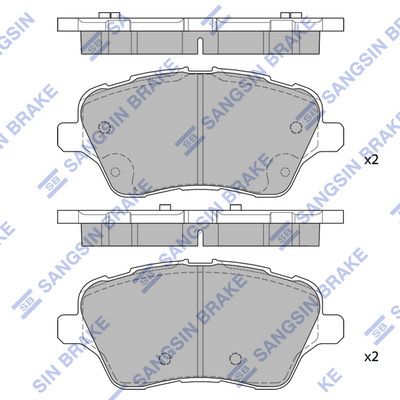 SP1811 Hi-Q Комплект тормозных колодок, дисковый тормоз