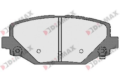 N09659 DIAMAX Комплект тормозных колодок, дисковый тормоз