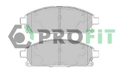 50001263C PROFIT Комплект тормозных колодок, дисковый тормоз