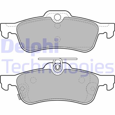 LP2007 DELPHI Комплект тормозных колодок, дисковый тормоз