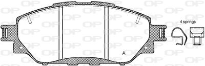 BPA167104 OPEN PARTS Комплект тормозных колодок, дисковый тормоз