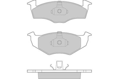 120672 E.T.F. Комплект тормозных колодок, дисковый тормоз