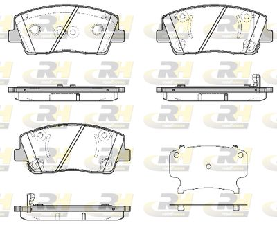 2181202 ROADHOUSE Комплект тормозных колодок, дисковый тормоз