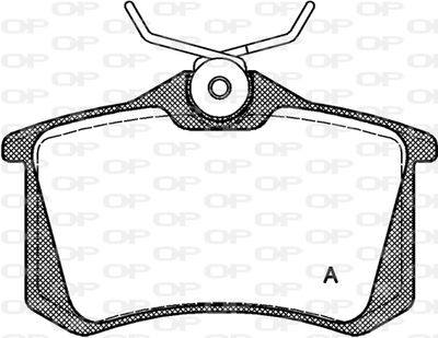 BPA026310 OPEN PARTS Комплект тормозных колодок, дисковый тормоз