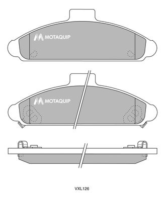 LVXL126 MOTAQUIP Комплект тормозных колодок, дисковый тормоз