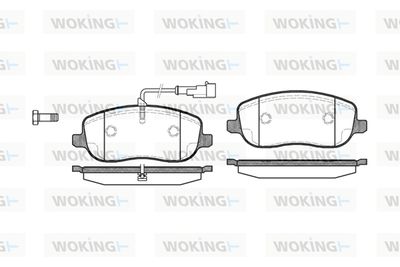 P979331 WOKING Комплект тормозных колодок, дисковый тормоз