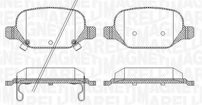 363916060689 MAGNETI MARELLI Комплект тормозных колодок, дисковый тормоз