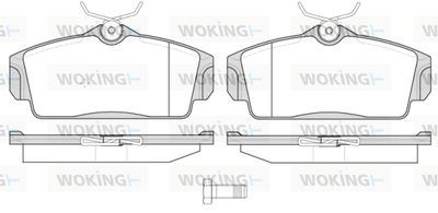 P604310 WOKING Комплект тормозных колодок, дисковый тормоз