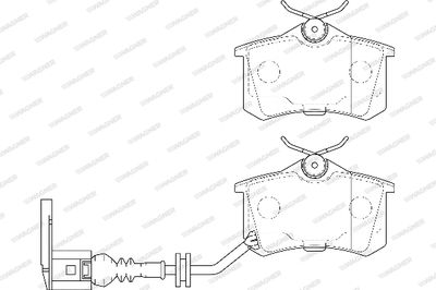 WBP20961F WAGNER Комплект тормозных колодок, дисковый тормоз