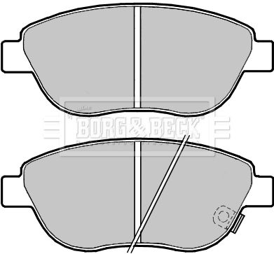 BBP2404 BORG & BECK Комплект тормозных колодок, дисковый тормоз