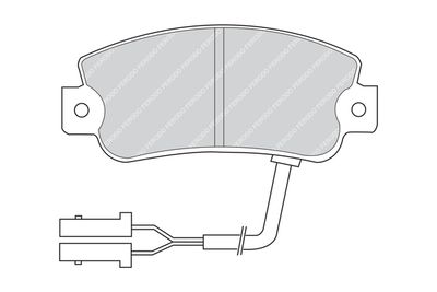 FDB442 FERODO Комплект тормозных колодок, дисковый тормоз