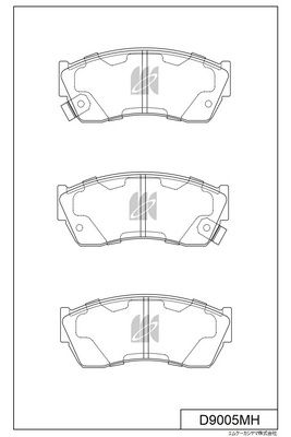 D9005MH MK Kashiyama Комплект тормозных колодок, дисковый тормоз