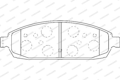 WBP24250A WAGNER Комплект тормозных колодок, дисковый тормоз